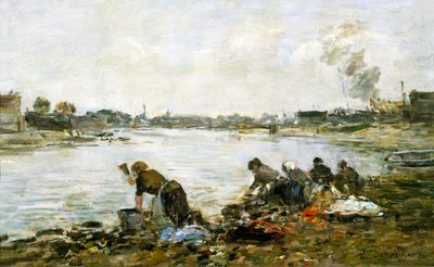 The Laundresses by Eugene Louis Boudin